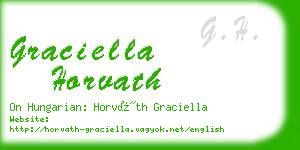 graciella horvath business card